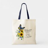 Love You Mummy Personalized Floral Tote Bag トートバッグ (裏面)