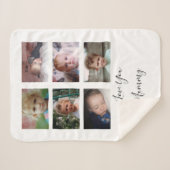 Love you Mummy photos of children シェルパブランケット (正面(横))