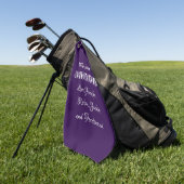 LOVE YOU MUMMY SCRIPT モダンKids Names Cute ゴルフタオル (グリーン)