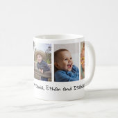 Love You Nana Grandkids Names 5 Photo Collage   コーヒーマグカップ (正面右)