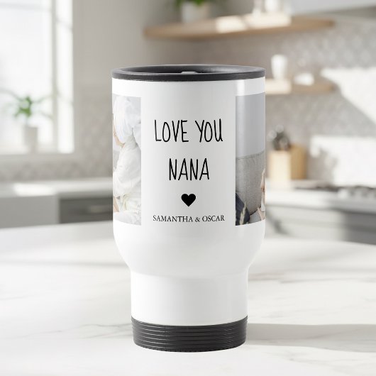 Love You Nana Personalized | Custom Photo Gift トラベルマグ
