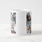 Love You Papa Photo Collage Father's Day ジャンボコーヒーマグカップ (正面)