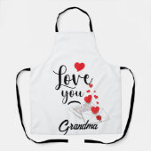 Love You Personalized Apron エプロン (正面)