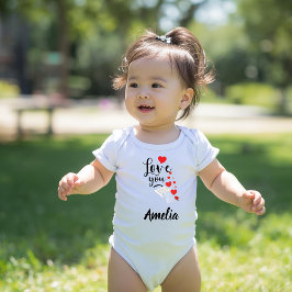 Love You Personalized Baby Bodysuit ベビーボディスーツ