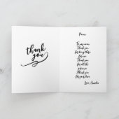 Love You Personalized Folded Card カード (内部)