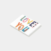 Love You Post-it Notes ポストイット (アングル)