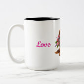 Love You Pup Mug ツートーンマグカップ (左)