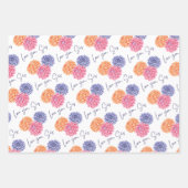 Love You Sisラッピング紙フラットシートセット3 ラッピングペーパーシート (正面)