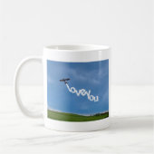 Love You Skywriting コーヒーマグカップ (左)