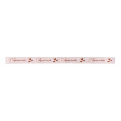 Love You So Much Romantic Heart Pattern Gift Wrapp サテンリボン (正面)