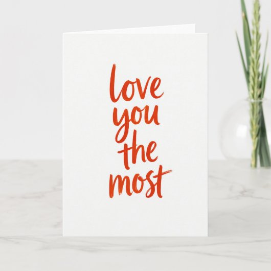 Love You The Most Art Card カード (正面)