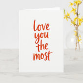 Love You The Most Art Card カード (黄色い花)