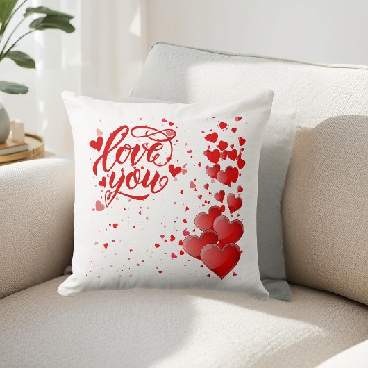 Love You Throw Pillow クッション