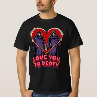 Love You To Death Boys & Girls New Halloween 2023 Tシャツ