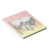 Love You To DOリスト写真テンプレート ノートパッド (アングル)