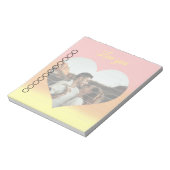 Love You To DOリスト写真テンプレート ノートパッド (回転)