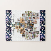 Love you to PiecesハートPhoto Collage Sweetheart ジグソーパズル (横)