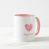 Love you to pieces  マグカップ (正面右)