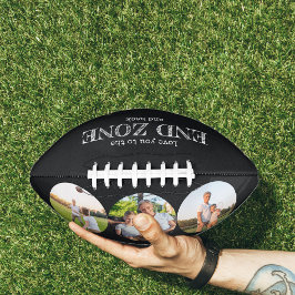 Love You to the End Zone and Back 3フォトブラック アメリカンフットボール