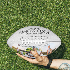 Love You to the End Zone and Back 3フォトホワイト アメリカンフットボール