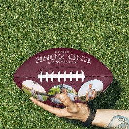 Love You to the End Zone and Back 3フォトレッド アメリカンフットボール