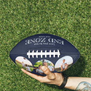 Love You to the End Zone and Back 3 Photo Blue アメリカンフットボール