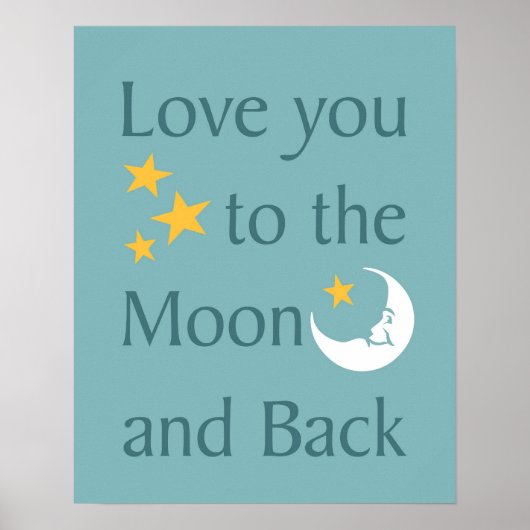 Love You to the Moon and Backポスター ポスター (正面)