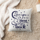 Love You to the Moon and Back クッション (ブランケット)