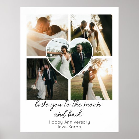 Love You to the Moon and Back Anniversary Photo ポスター (正面)