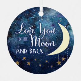 Love You to the Moon and Back Photo メタルオーナメント