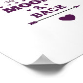 Love You To The Moon And Back Valentines Day Roman ポスター (角)