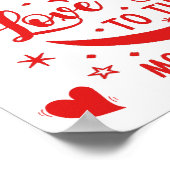 Love You to the Moon & Backポスターの名前 ポスター (角)