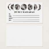 Love You to the Moon Gift Card (正面&裏面)