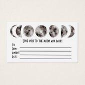 Love You to the Moon Gift Card (正面)