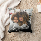 Love You to the Moon Stars Mother's Day 2 Photo クッション (ブランケット)