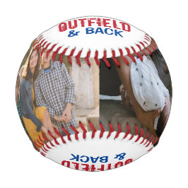 Love you to the Outfield and Backハート写真 野球ボール