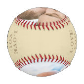 Love you to the Outfield and Back - カスタムPhoto 野球ボール (裏面)