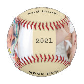 Love you to the Outfield and Back - カスタムPhoto 野球ボール (正面)