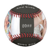 Love you to the Outfield and Back Black Photo 野球ボール (正面)