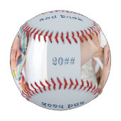 Love you to the Outfield and Back Gray Photo 野球ボール (正面)