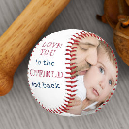 Love you to the Outfield and Back White Photo 野球ボール