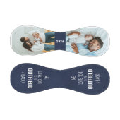 Love you to the Outfield Photo Blue Leather Look 野球ボール (パネル)