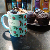 Love You x かわいらし Red独身の Rose Pattern コーヒーマグカップ