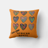 Love your African Roots装飾用クッション クッション (裏面)