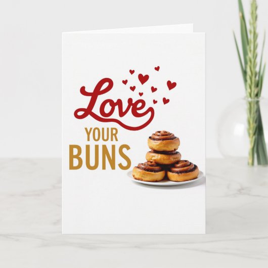 Love Your Buns Sweet Treat Card カード (正面)