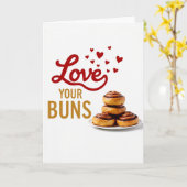 Love Your Buns Sweet Treat Card カード (黄色い花)