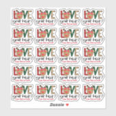 Love Your Hair Snap Share Leave Review Christmas シール (シート)