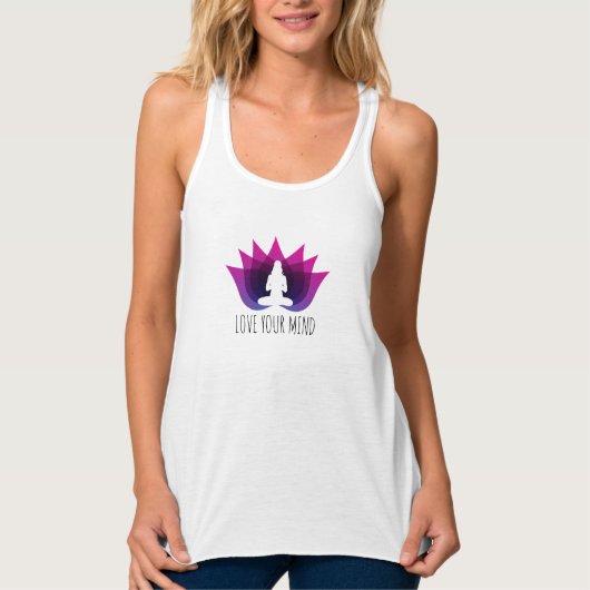 LOVE YOUR MINDヨガTシャツ タンクトップ (正面)