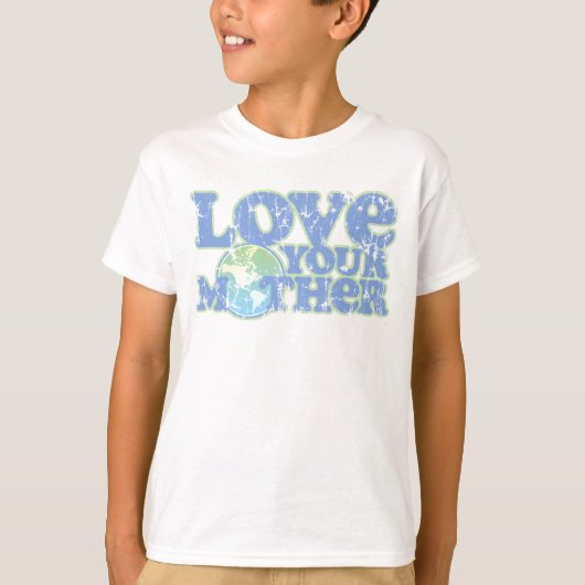 Love Your Mother Earth Kids T-Shirt Tシャツ (正面)
