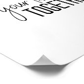 Love Your Time Togetherスクリプトレタリング モダン ポスター (角)